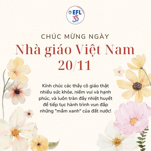 CHÚC MỪNG NGÀY NHÀ GIÁO VIỆT NAM 20/11 Trung tâm Ngoại ngữ Kinh tế