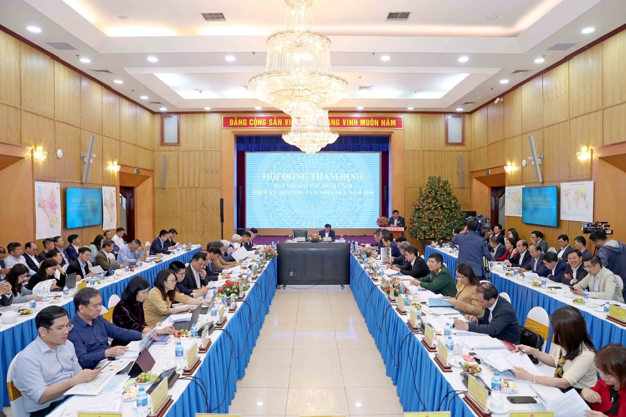 Phiên họp Hội đồng thẩm định Quy hoạch Thủ đô Hà Nội thời kỳ 2021 - 2030, tầm nhìn đến năm 2050