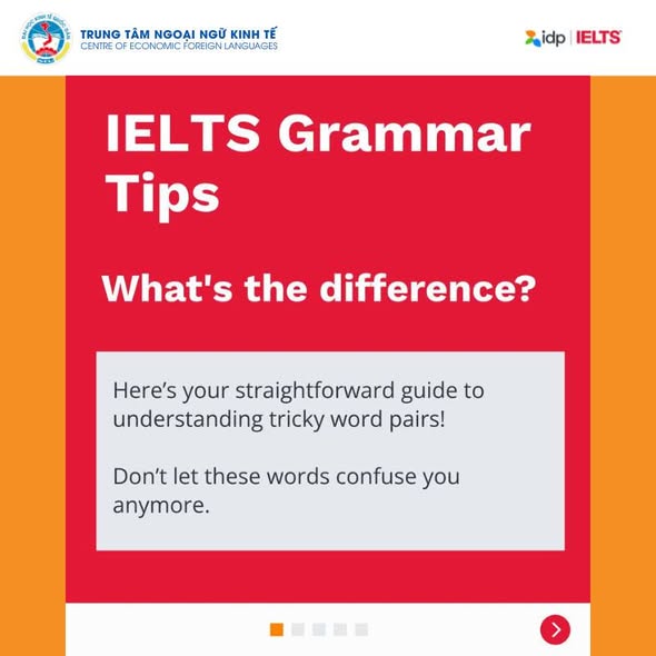 IELTS Grammar Tips: What's the difference?