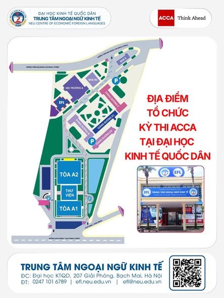 THÔNG BÁO LỊCH THI ACCA TRÊN MÁY TÍNH NGÀY 13/5/2026 TẠI NEU