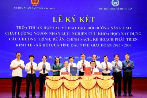 Đại học Kinh tế Quốc dân ký kết hợp tác với UBND tỉnh Bắc Ninh thúc đẩy nghiên cứu khoa học và đào tạo, nâng cao chất lượng nguồn nhân lực