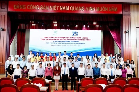 Đại học Kinh tế Quốc dân tiếp tục khẳng định chất lượng đào tạo với 21 chương trình đạt chuẩn FIBAA